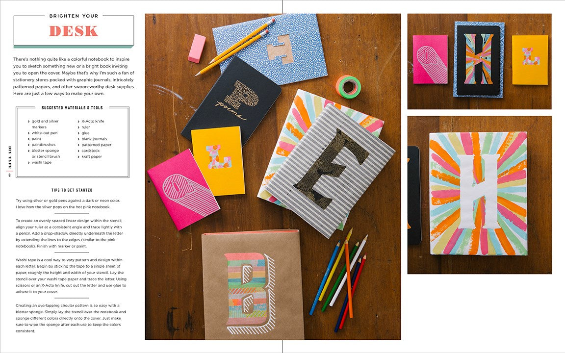 DIY Type: 50+ Typographic Stencils for Decorating, Crafting, and Gifting