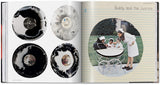 Double-page spread showing two interesting vinyl records.
