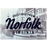 Greetings from Norfolk Screenprinted Postcard