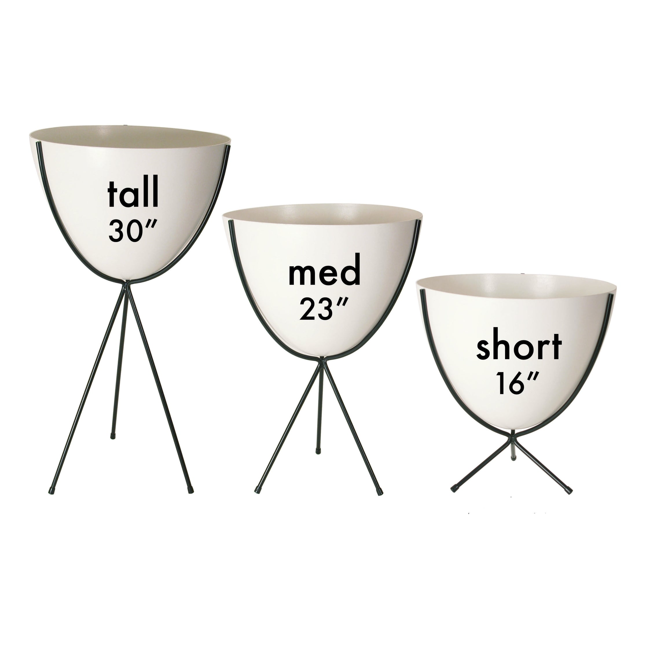 Retro Bullet Planter Sizes
