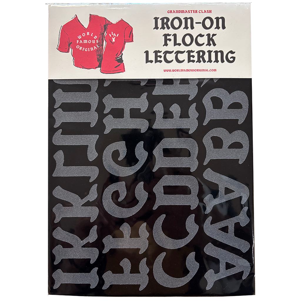 Grandmaster Flash Flocked Iron-on Letters