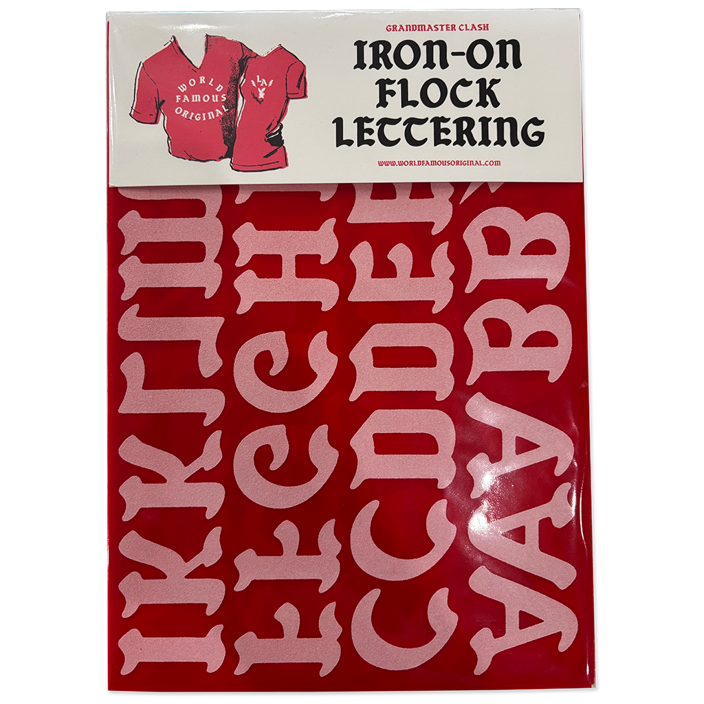 Grandmaster Flash Flocked Iron-on Letters