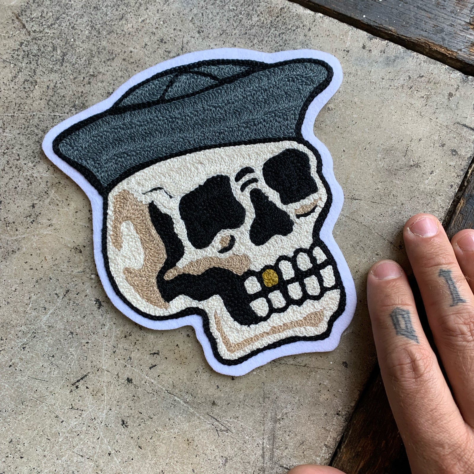 Sailor Skull Chainstitch patch