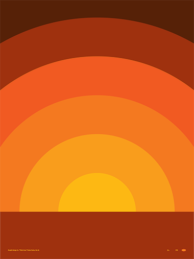 Thick Lines - Sundown Poster