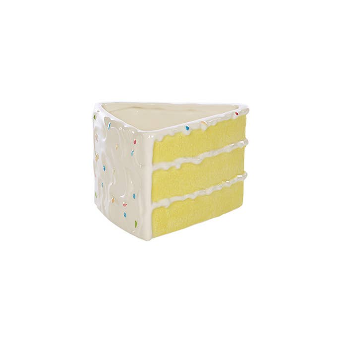 Ceramic Slice of Cake Planter