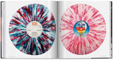 Double-page spread showing two interesting vinyl records.