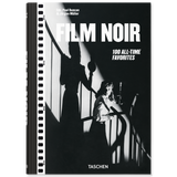 Book cover with black & white film still and "Film Noir 100 All-Time Favorites" text.