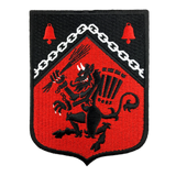 Krampus Rampant Heraldic Shield Embroidered Patch