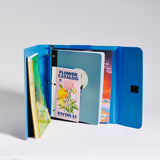 80s style binder interior with notebooks