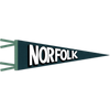 Blue "NORFOLK" pennant with light green binding and ties