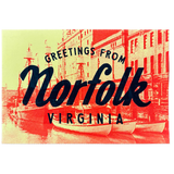 Greetings from Norfolk Screenprinted Postcard