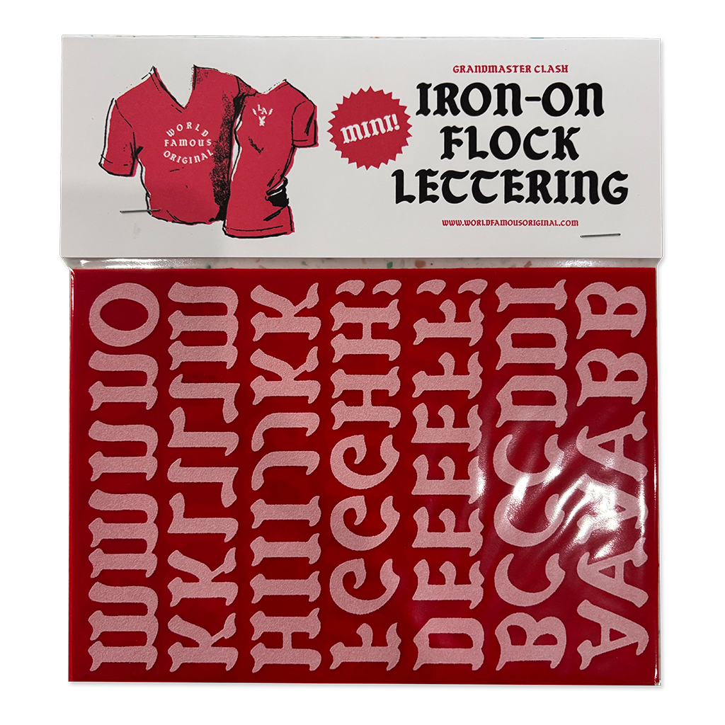 Grandmaster Flash Flocked Iron-on Letters