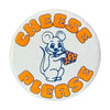 Cheese Please with a cartoon mouse holding a hunk of cheese