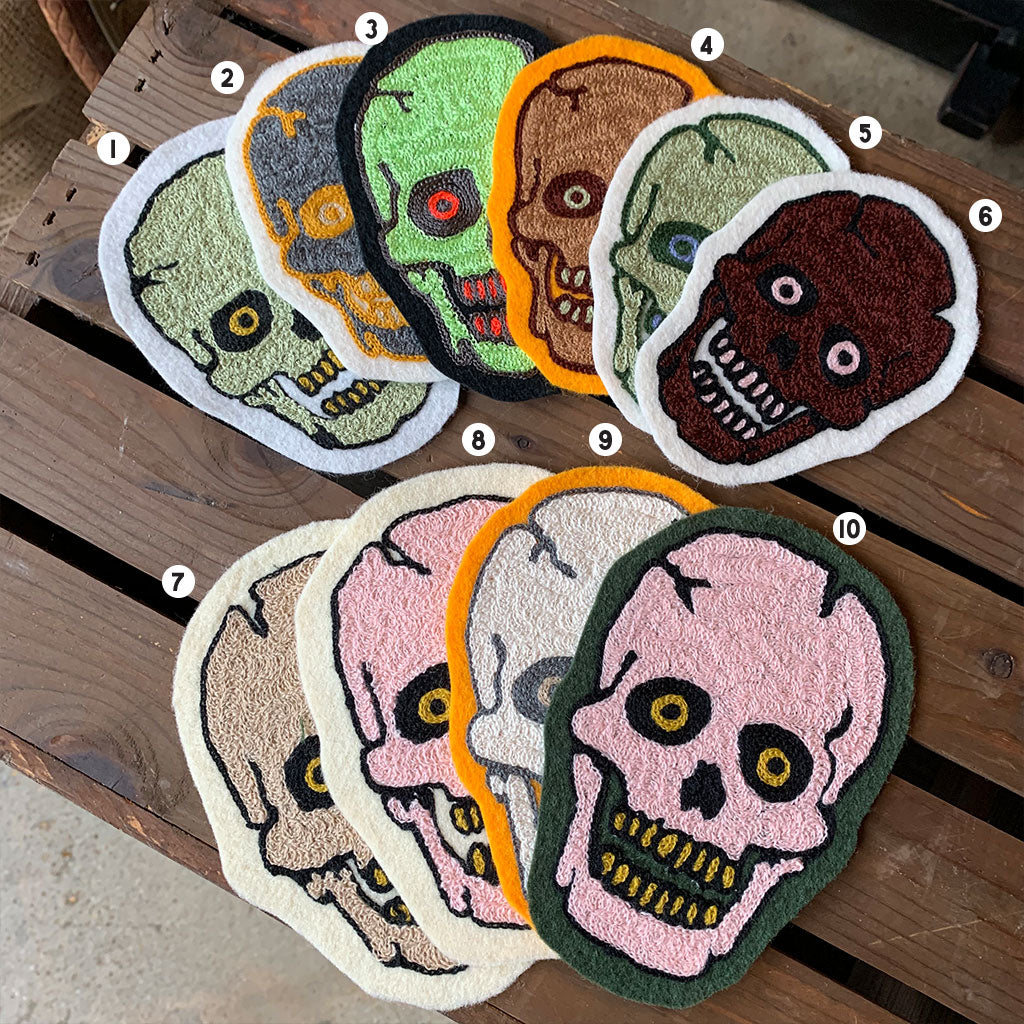 Skull Chainstitch patch