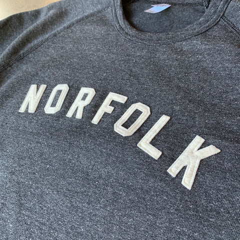 Norfolk Appliqué Sweatshirt - Black Heather