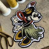 Vintage Hula Minnie Chainstitch Patch