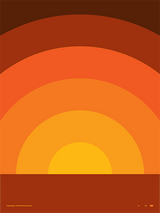 Thick Lines - Sundown Poster