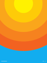 A poster with thick line concentric circles