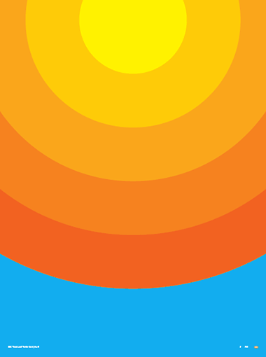 A poster with thick line concentric circles